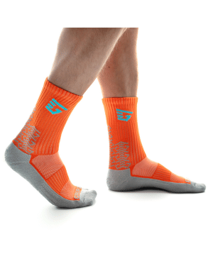 Orange Classic Logo Sock